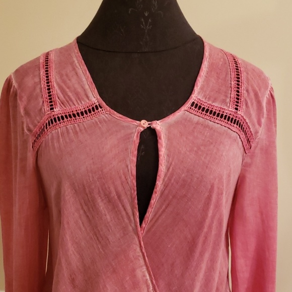 Free People Heather Red Top EUC size Medium - Picture 2 of 8